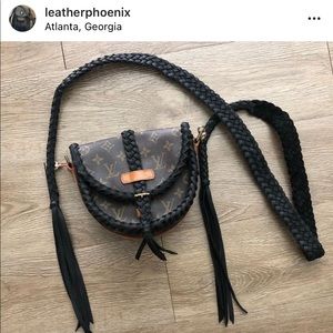 Black Braided Saddle Louis Vuitton Bag